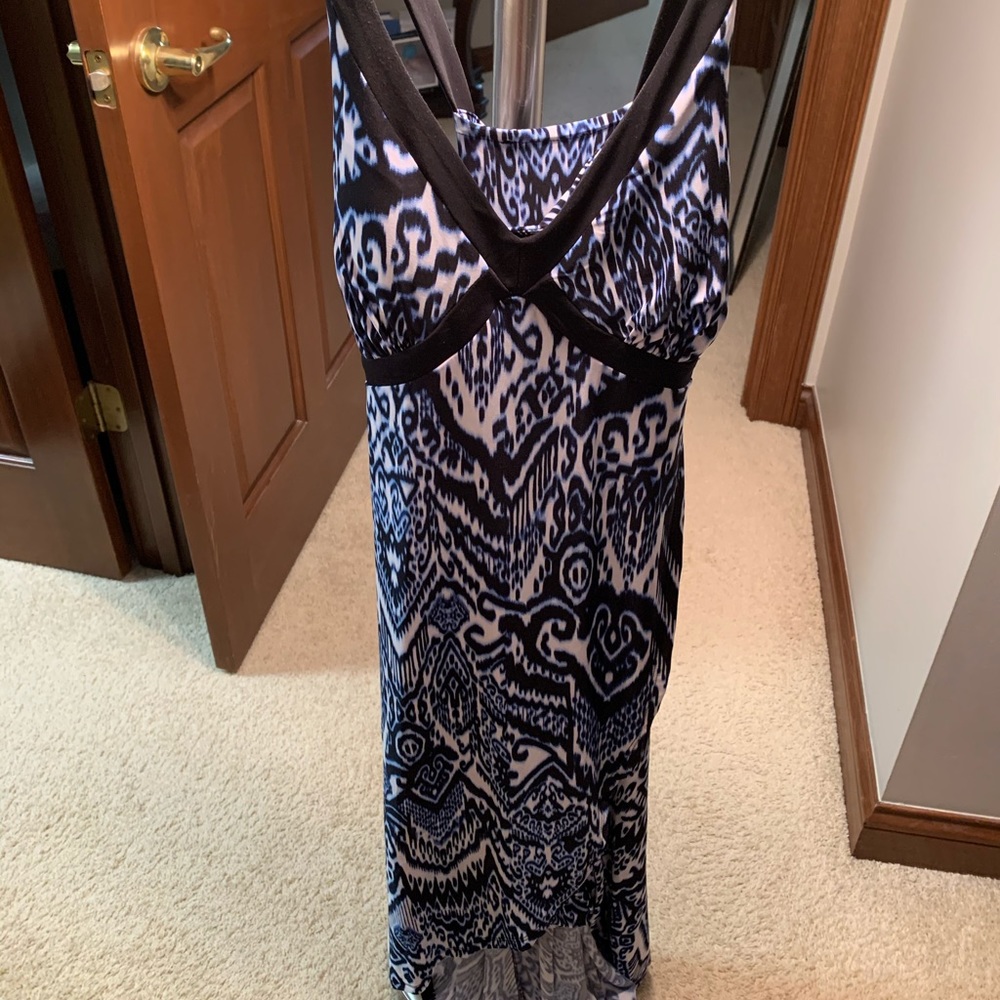 Cris cross back maxi dress with lined cups